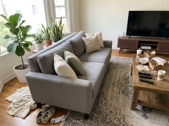 living room before