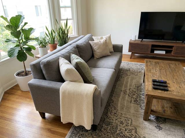 living room after